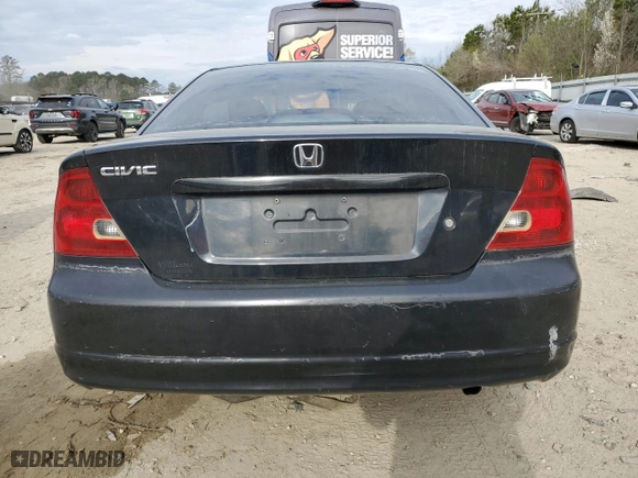 2003 Honda Civic EX with VIN 1HGEM22973L011602, listed as a Copart auction lot 50883405 with 260,903 mi miles and Salvage Title. Bid and sale history available at carsss.com. Image 6.