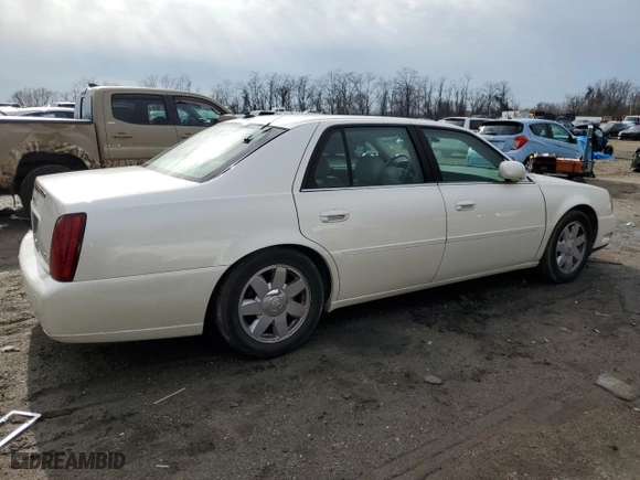 2003 Cadillac DeVille DTS with VIN 1G6KF57993U201484, listed as a Copart auction lot 43742375 with 53,478 mi miles and Salvage Title. Bid and sale history available at carsss.com. Image 3.