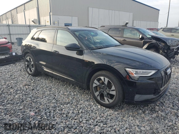 2023 Audi e-tron Premium with VIN WA1AAAGE3PB025279, listed as a Copart auction lot 55920165 with 28,535 mi miles and Salvage Title. Bid and sale history available at DreamBid. Image 4.