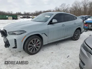 2024 BMW X6 xDrive40i with VIN 5UX33EX07R9U60044, listed as a Copart auction lot 87856455 with 0 mi miles and Salvage Title. Bid and sale history available at carsss.com. Image 1.