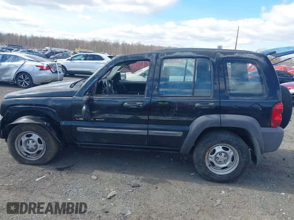 2002 Jeep Liberty Sport with VIN 1J4GL48K82W345855, listed as a IAAI auction lot 41687317 with 231,969 mi miles. Bid and sale history available at carsss.com. Image 15.