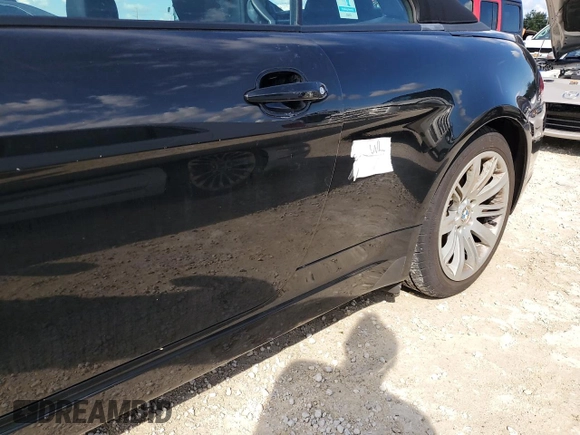 2007 BMW 6 Series 650i with VIN WBAEK135X7CN81963, listed as a Copart auction lot 73875324 with 0 mi miles and Salvage Title. Bid and sale history available at carsss.com. Image 12.