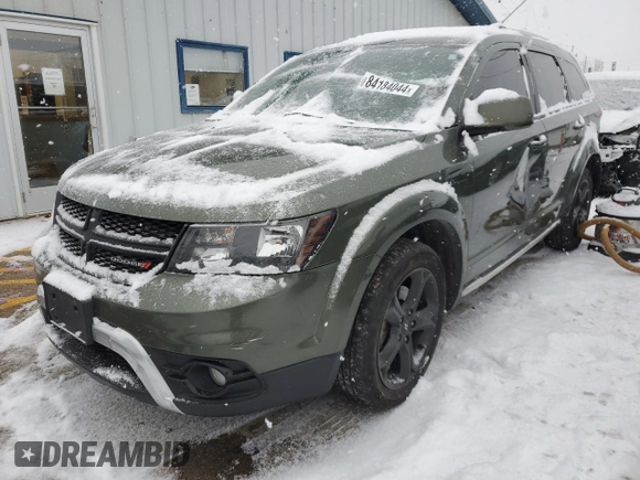 2019 Dodge Journey Crossroad z VIN 3C4PDDGG4KT811044, wystawiony jako Copart lot #84184044 z przebiegiem 84 829 mil mil oraz Szkoda całkowita • Salvage title. Historia ofert i sprzedaży dostępna na DreamBid. Obrazek 1.