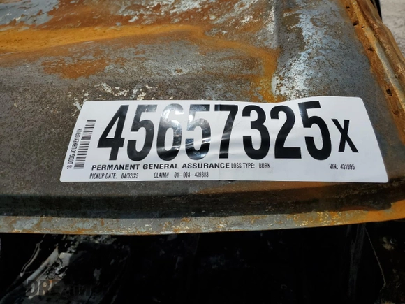 2018 Dodge Journey Crossroad with VIN 3C4PDDGG7JT431095, listed as a Copart auction lot 45657325 with Not Provided miles and Salvage Title. Bid and sale history available at carsss.com. Image 12.
