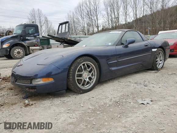 2001 Chevrolet Corvette with VIN 1G1YY22G515121394, listed as a Copart auction lot 47123245 with 0 mi miles and Salvage Title. Bid and sale history available at carsss.com. Image 1.