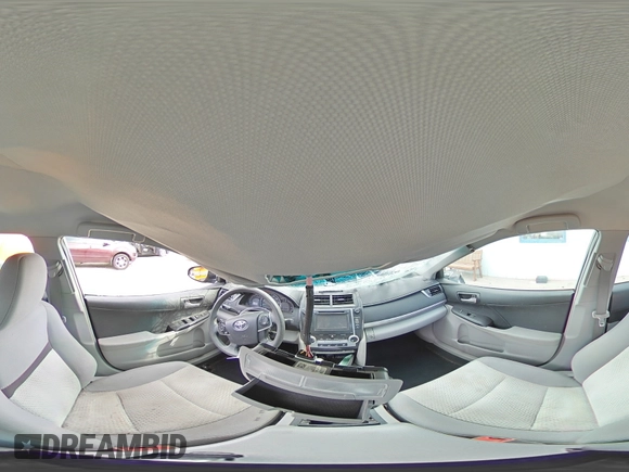 2014 Toyota Camry L with VIN 4T1BF1FK0EU424019, listed as a Copart auction lot 53088585 with 185,010 mi miles and Salvage Title. Bid and sale history available at DreamBid. Image 14.