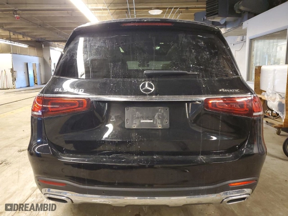 2022 Mercedes-Benz GLS with VIN 4JGFF5KE3NA666426, listed as a Copart auction lot 86087464 with 25,017 mi miles and Salvage Title. Bid and sale history available at carsss.com. Image 6.