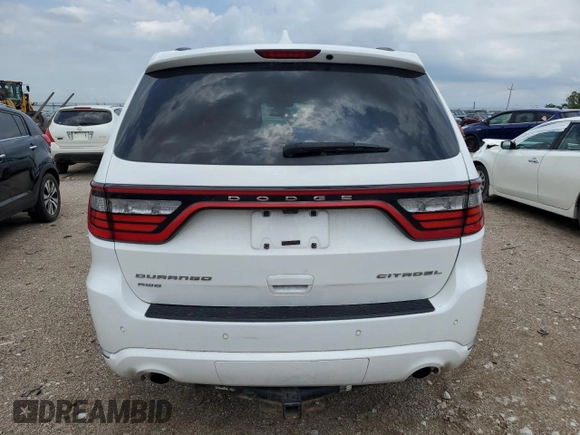 2017 Dodge Durango Citadel with VIN 1C4RDJEGXHC659835, listed as a Copart auction lot 61810635 with 108,538 mi miles and Salvage title. Bid and sale history available at DreamBid. Image 6.