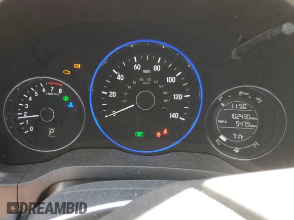 2016 Honda HR-V LX with VIN 3CZRU6H39GM747515, listed as a Copart auction lot 50931685 with 102,430 mi miles and Salvage Title. Bid and sale history available at carsss.com. Image 9.