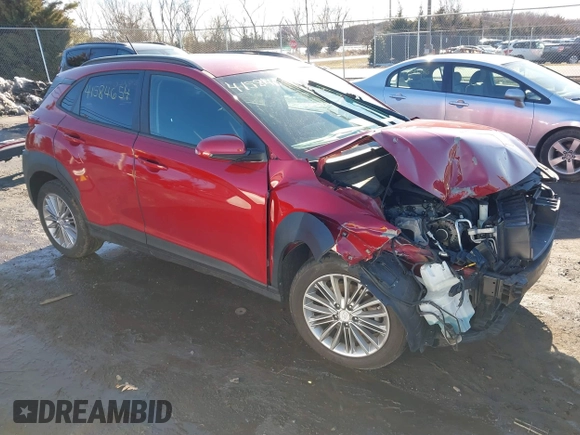 2020 Hyundai Kona SEL with VIN KM8K2CAA8LU528292, listed as a IAAI auction lot 41584654 with 57,857 mi miles. Bid and sale history available at carsss.com. Image 1.