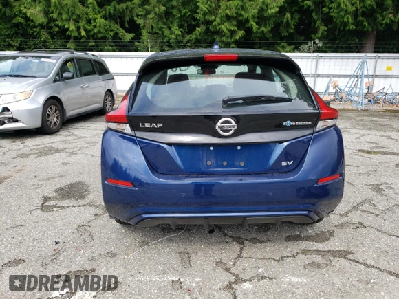 2021 Nissan LEAF SV with VIN 1N4AZ1CVXMC553109, listed as a Copart auction lot 71119954 with Not Provided miles and Salvage Title. Bid and sale history available at DreamBid. Image 6.
