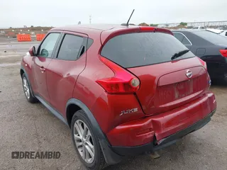 2013 Nissan Juke SV with VIN JN8AF5MR5DT209428, listed as a IAAI auction lot 41964212 with 117,469 mi miles and . Bid and sale history available at carsss.com. Image 3.