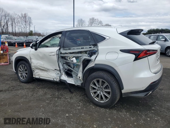 2018 Lexus NX with VIN JTJBARBZ5J2158018, listed as a Copart auction lot 52127215 with 107,317 mi miles and Salvage Title. Bid and sale history available at carsss.com. Image 2.