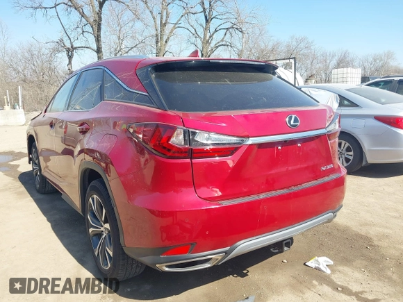 2021 Lexus RX with VIN 2T2HZMDAXMC268550, listed as a IAAI auction lot 41762439 with 49,822 mi miles. Bid and sale history available at carsss.com. Image 3.