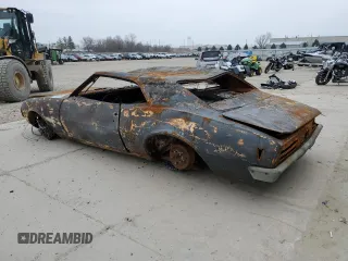 1968 Pontiac Firebird z VIN 22378U175785, wystawiony jako Copart lot #80326554 z przebiegiem Nie podano mil oraz Nie do naprawy. Historia ofert i sprzedaży dostępna na DreamBid. Obrazek 2.