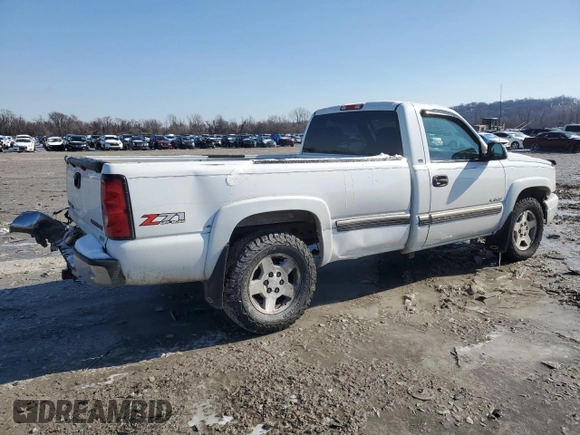 2006 Chevrolet Silverado 1500 Work Truck with VIN 3GCEK14Z56G155565, listed as a Copart auction lot 45346085 with 257,005 mi miles and Salvage Title. Bid and sale history available at carsss.com. Image 3.
