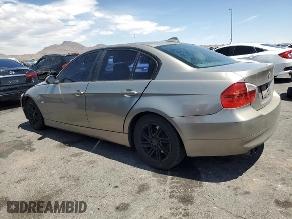 2007 BMW 3 Series 328i with VIN WBAVA33507KX74238, listed as a Copart auction lot 55160195 with Not provided miles and Salvage title. Bid and sale history available at DreamBid. Image 2.