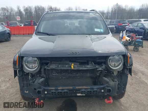 2019 Jeep Renegade Trailhawk with VIN ZACNJBC14KPK76923, listed as a IAAI auction lot 42129210 with 100,238 mi miles and . Bid and sale history available at DreamBid. Image 12.