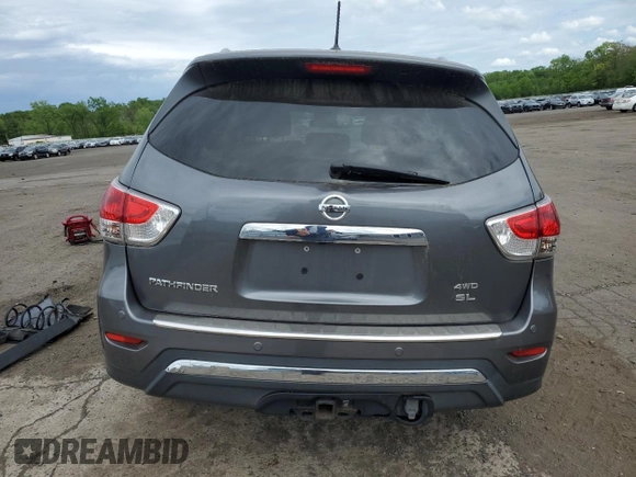 2015 Nissan Pathfinder SL с VIN 5N1AR2MM3FC601943, выставлен на аукционе Copart как лот 56556445 с пробегом Не указан миль и Списание • Salvage title. История ставок и продаж доступна на DreamBid. Изображение 6.