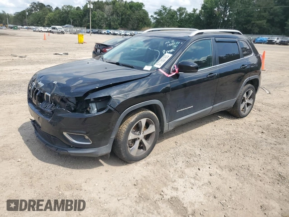 2019 Jeep Cherokee Limited with VIN 1C4PJLDX8KD313071, listed as a Copart auction lot 57780165 with 106,344 mi miles and Clean title. Bid and sale history available at DreamBid. Image 1.