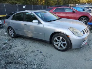2003 Infiniti G35 w/Leather with VIN JNKCV51EX3M318774, listed as a Copart auction lot 76912684 with 173,249 mi miles and Salvage Title. Bid and sale history available at DreamBid. Image 4.