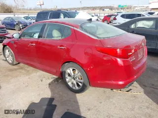 2011 Kia Optima EX with VIN KNAGN4A74B5057825, listed as a IAAI auction lot 41423999 with 1 mi miles. Bid and sale history available at carsss.com. Image 3.