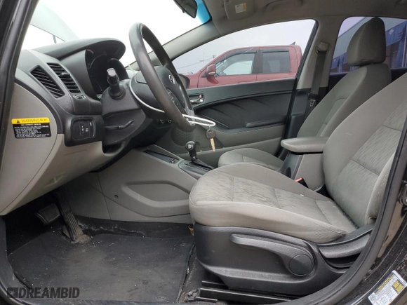 2015 Kia Forte LX with VIN KNAFK4A69F5335555, listed as a Copart auction lot 71662124 with 0 mi miles and Salvage Title. Bid and sale history available at carsss.com. Image 7.