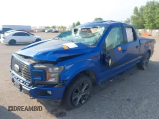 2018 Ford F-150 XL with VIN 1FTFW1E53JFA33642, listed as a IAAI auction lot 39856720 with 149,307 mi miles. Bid and sale history available at carsss.com. Image 2.