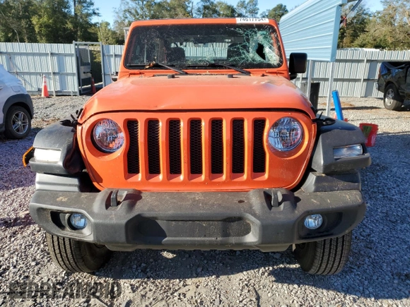 2023 Jeep Wrangler Sport z VIN 1C4HJXAG0PW668425, wystawiony jako Copart lot #74617754 z przebiegiem 21 796 mil mil oraz Szkoda całkowita • Salvage title. Historia ofert i sprzedaży dostępna na DreamBid. Obrazek 5.