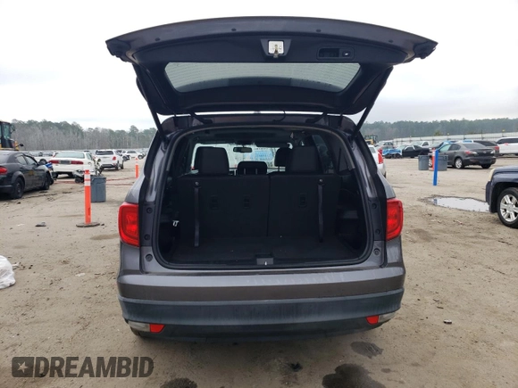 2017 Honda Pilot EX-L with VIN 5FNYF5H54HB038018, listed as a Copart auction lot 44625945 with 49,436 mi miles and Salvage Title. Bid and sale history available at carsss.com. Image 6.