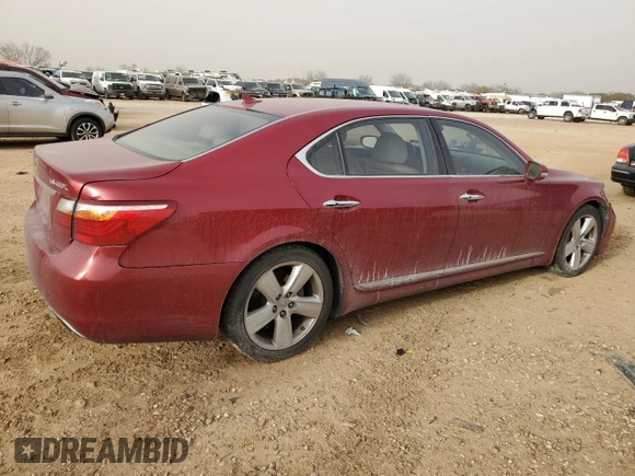2011 Lexus LS 460 L with VIN JTHGL5EF5B5042720, listed as a Copart auction lot 46445965 with 154,801 mi miles and Salvage Title. Bid and sale history available at DreamBid. Image 3.