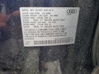 2015 Audi Q7 3.0T Premium Plus with VIN WA1LGAFE2FD002653, listed as a Copart auction lot 54237125 with 148,874 mi miles and Clean Title. Bid and sale history available at carsss.com. Image 13.