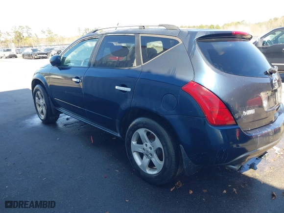 2003 Nissan Murano SL with VIN JN8AZ08W03W222708, listed as a IAAI auction lot 41792401 with 263,843 mi miles. Bid and sale history available at carsss.com. Image 3.