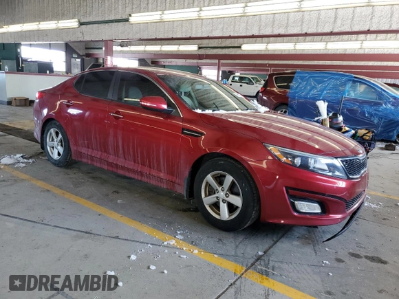 2015 Kia Optima LX with VIN 5XXGM4A78FG435796, listed as a Copart auction lot 45652035 with 160,528 mi miles and Salvage Title. Bid and sale history available at carsss.com. Image 4.