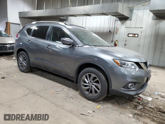 2016 Nissan Rogue SL with VIN 5N1AT2MV8GC733169, listed as a Copart auction lot 54680275 with 123,252 mi miles and Non Repairable. Bid and sale history available at DreamBid. Image 4.