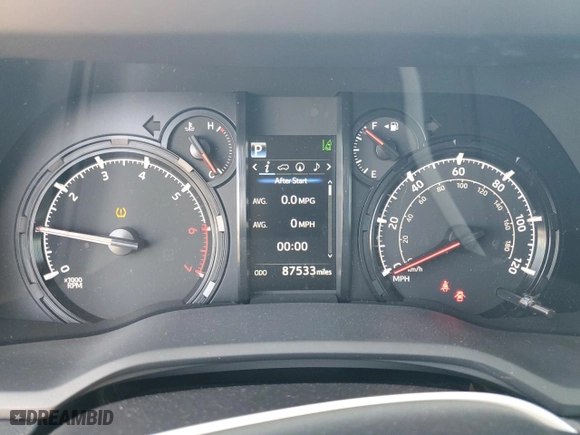 2020 Toyota 4Runner SR5 with VIN JTEBU5JR9L5758509, listed as a Copart auction lot 51366765 with 87,533 mi miles and Salvage Title. Bid and sale history available at carsss.com. Image 9.