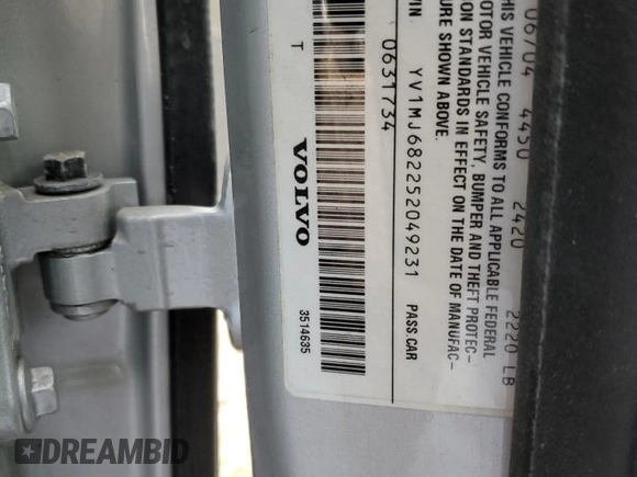 2005 Volvo V50 с VIN YV1MJ682252049231, выставлен на аукционе Copart как лот 72075204 с пробегом 106 739 миль миль и Чистый • Clean title. История ставок и продаж доступна на DreamBid. Изображение 13.