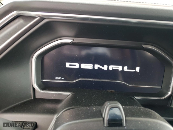 2023 GMC Sierra 1500 Denali Ultimate with VIN 1GTUUHEL0PZ318889, listed as a Copart auction lot 71713984 with 8,986 mi miles and Salvage Title. Bid and sale history available at carsss.com. Image 9.