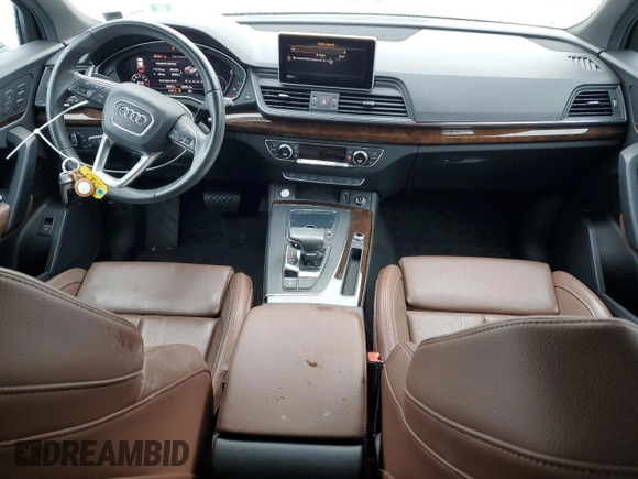 2020 Audi Q5 Premium Plus with VIN WA1BNAFY0L2037761, listed as a Copart auction lot 48557125 with 38,667 mi miles and Salvage Title. Bid and sale history available at carsss.com. Image 8.