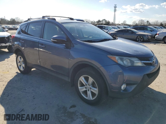 2013 Toyota RAV4 XLE with VIN JTMRFREV9D5020318, listed as a Copart auction lot 46440375 with 209,491 mi miles and Salvage Title. Bid and sale history available at carsss.com. Image 4.