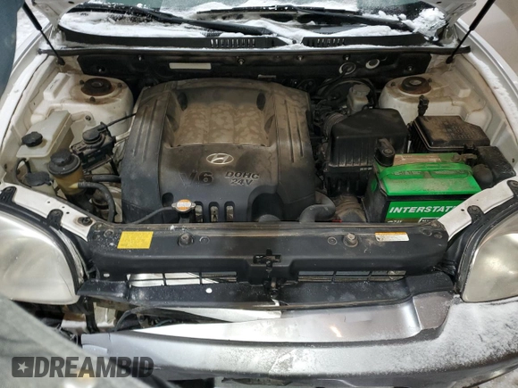 2006 Hyundai Santa Fe GLS with VIN KM8SC73D56U069948, listed as a Copart auction lot 44194725 with 155,194 mi miles and Clean Title. Bid and sale history available at carsss.com. Image 12.