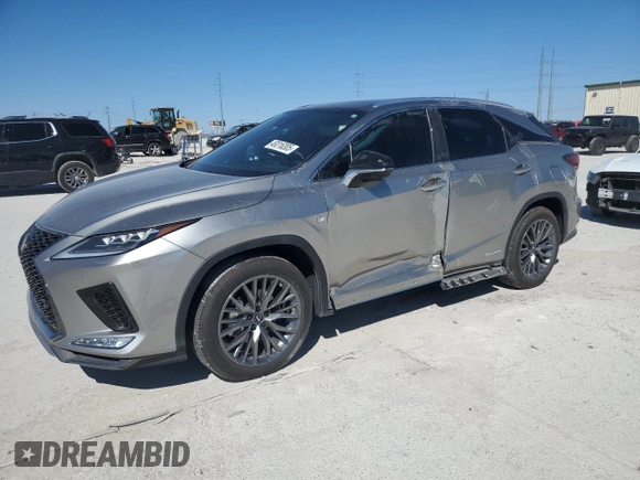 2022 Lexus RX with VIN 2T2YGMDA5NC091817, listed as a Copart auction lot 49316305 with 14,215 mi miles and Salvage Title. Bid and sale history available at carsss.com. Image 1.