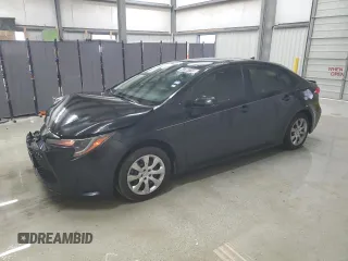2021 Toyota Corolla LE with VIN JTDEPMAE2MJ153708, listed as a Copart auction lot 44784115 with 91,732 mi miles and Salvage Title. Bid and sale history available at carsss.com. Image 1.