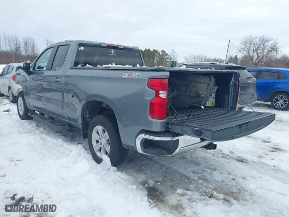 2019 Chevrolet Silverado 1500 LT with VIN 1GCRYDED2KZ308384, listed as a IAAI auction lot 41596693 with 61,162 mi miles. Bid and sale history available at carsss.com. Image 3.