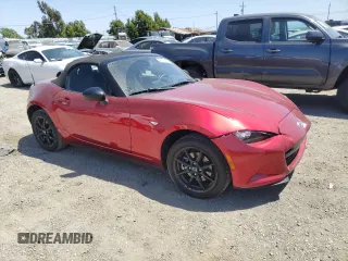 2021 Mazda MX-5 Miata Sport with VIN JM1NDAB7XM0460461, listed as a Copart auction lot 58770975 with 7,841 mi miles and Salvage title. Bid and sale history available at DreamBid. Image 4.