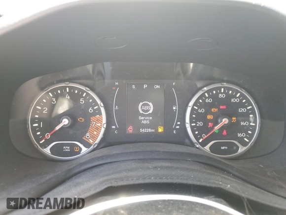 2020 Jeep Renegade Sport with VIN ZACNJAAB6LPL16619, listed as a Copart auction lot 53066195 with 54,226 mi miles and Salvage title. Bid and sale history available at DreamBid. Image 9.