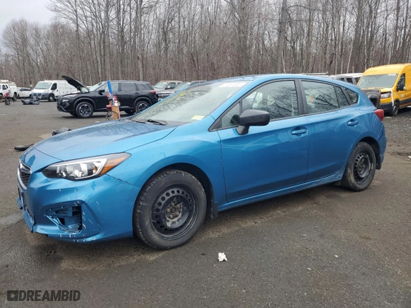 2019 Subaru Impreza with VIN 4S3GTAA69K1746927, listed as a Copart auction lot 47857835 with 56,130 mi miles and Salvage Title. Bid and sale history available at carsss.com. Image 1.
