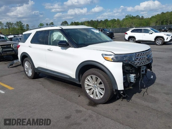 2023 Ford Explorer Limited with VIN 1FMSK7FH8PGB28394, listed as a IAAI auction lot 41883654 with 61,998 mi miles. Bid and sale history available at carsss.com. Image 1.