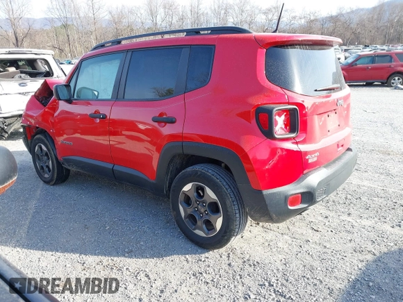 2018 Jeep Renegade Sport z VIN ZACCJBAB4JPJ63846, wystawiony jako IAAI lot #41779614 z przebiegiem 66 725 mil mil oraz . Historia ofert i sprzedaży dostępna na DreamBid. Obrazek 3.