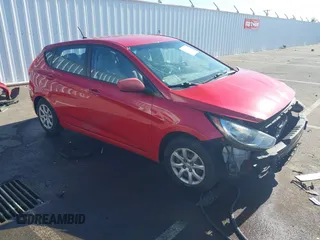 2012 Hyundai Accent GS with VIN KMHCT5AE5CU011869, listed as a IAAI auction lot 42368537 with 70,457 mi miles and . Bid and sale history available at DreamBid. Image 1.